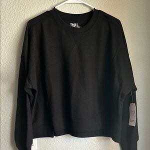 Time and Tru Black Crewneck Sweatshirt